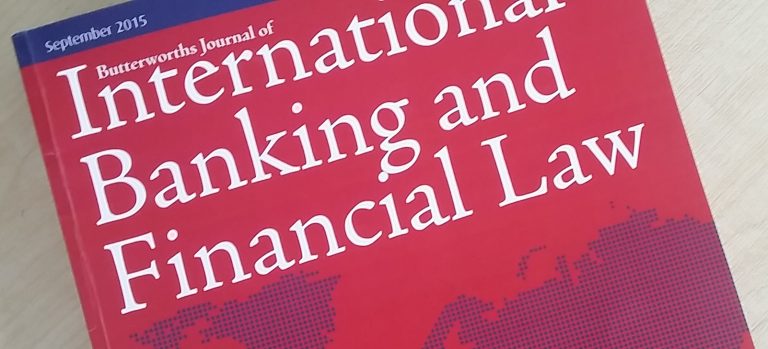 Butterworths Journal of International International and Financial Law Commissions Tahir Ashraf banking barrister